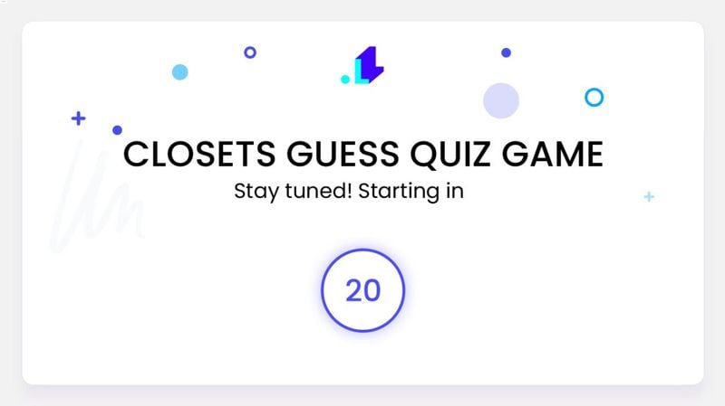 Live video closest guess quiz game