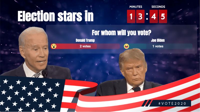 Facebook live election poll